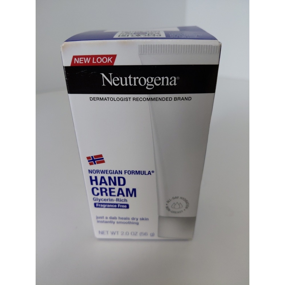 Neutrogena Norwegian Formula Hand Cream 2oz Fragrance Free Dry Skin‎ Repair